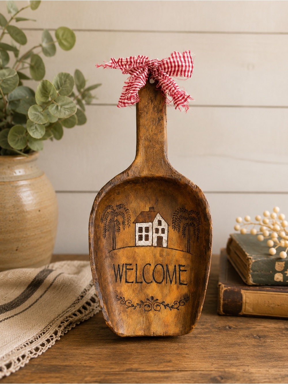 Rustic Wooden Farmhouse Scoop Primitive Farmhouse Decor